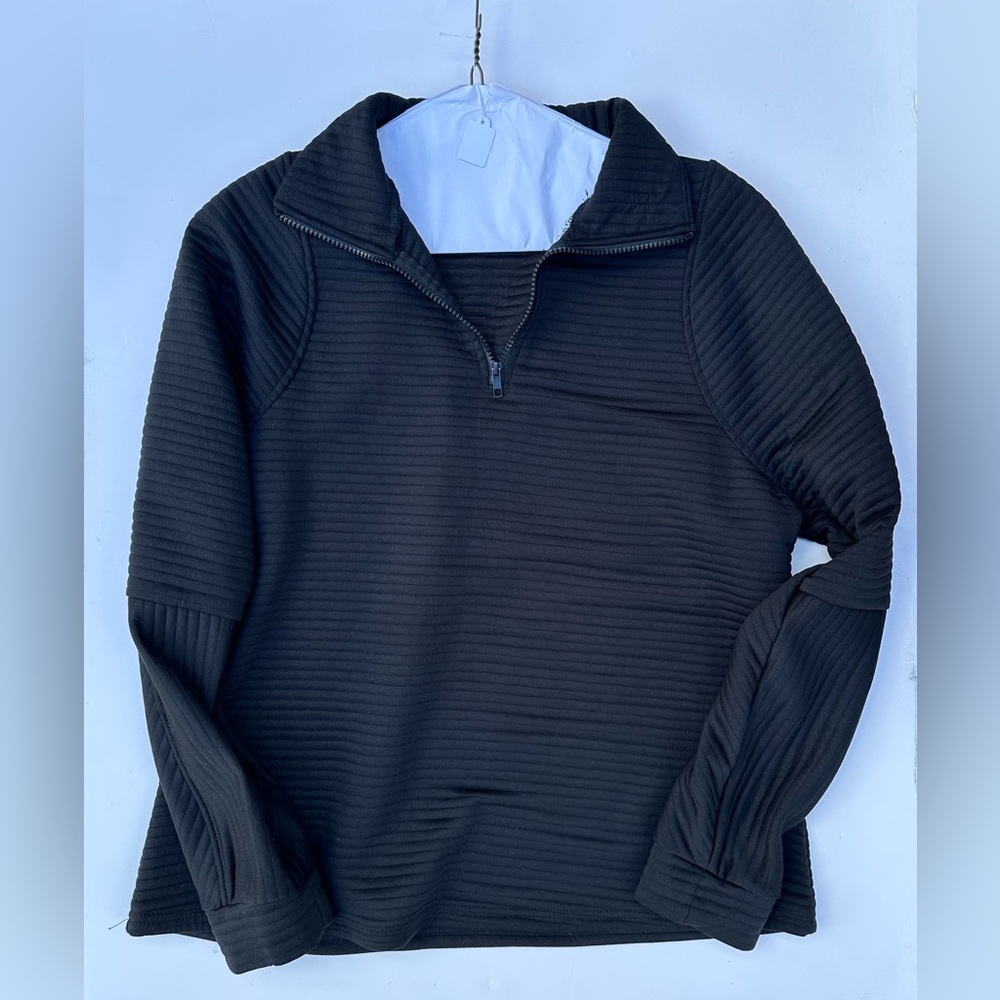 Black Half-Zip Women’s Pullover